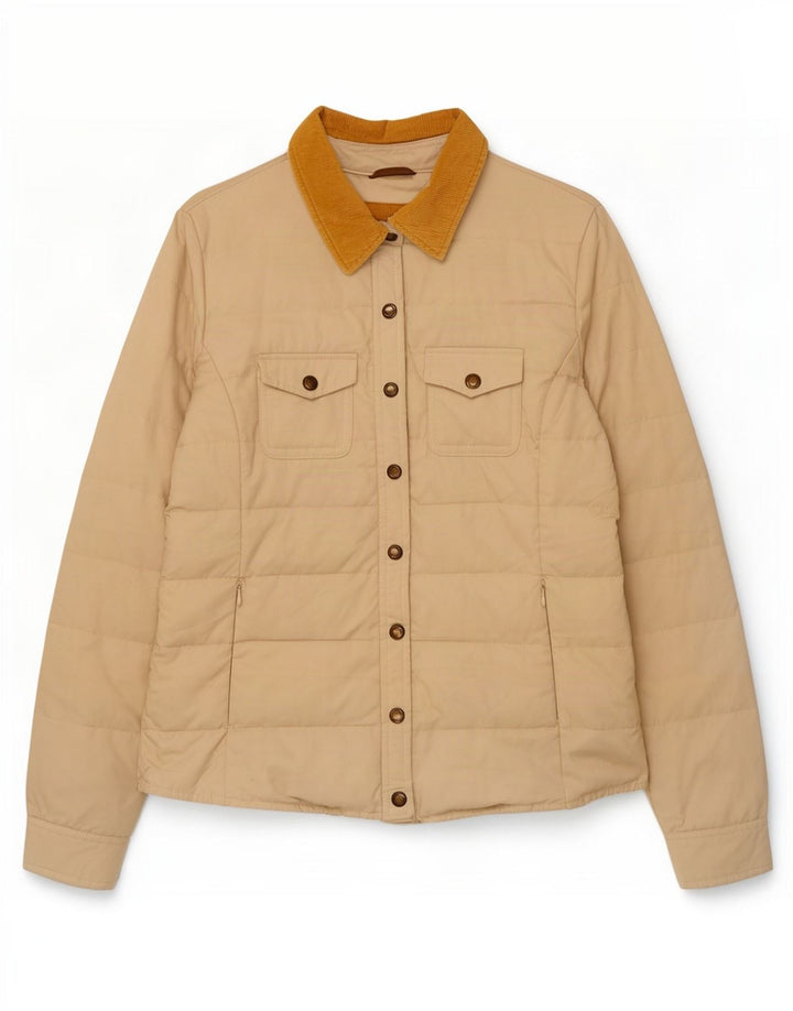 Jachetă căptușită pentru femei Massimo Dutti UK 16 mare, bej, bumbac