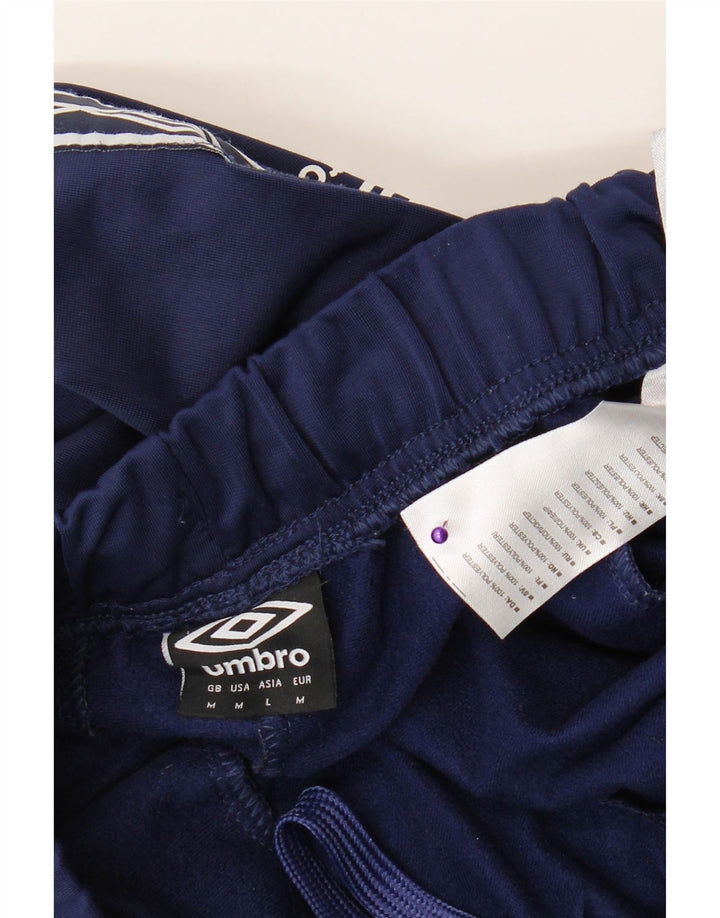 Pantaloni de trening grafic pentru bărbați Umbro, poliester mediu albastru bleumarin