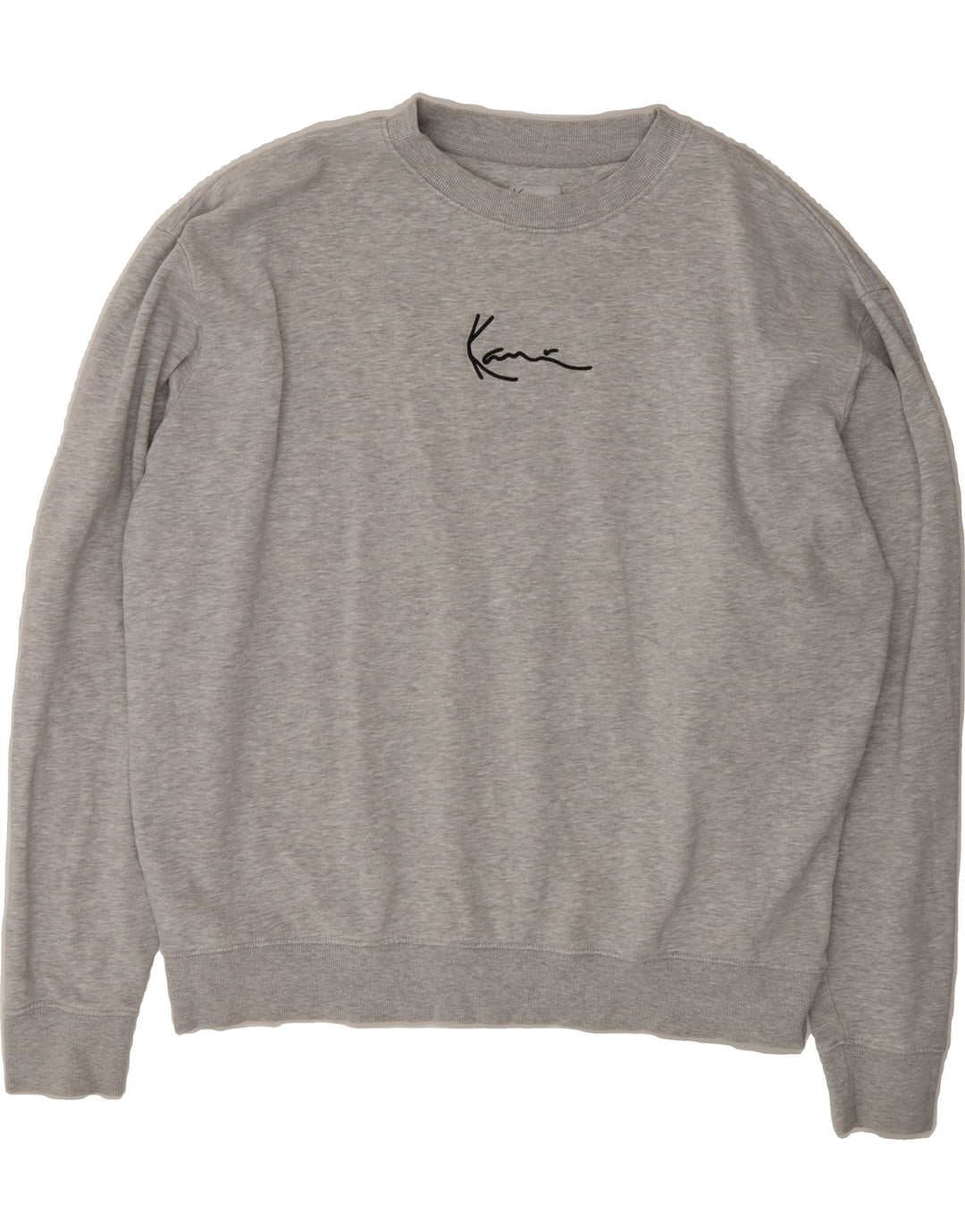 KARL KANI Mens Oversized Graphic Sweatshirt Jumper Medium Grey Cotton Vintage Karl Kani and Second-Hand Karl Kani from Messina Hembry 