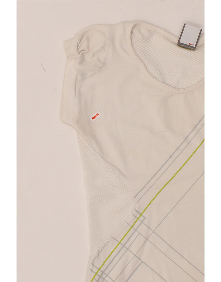 NIKE Womens T-Shirt Top UK 4/6 XS White Cotton Vintage Nike and Second-Hand Nike from Messina Hembry 