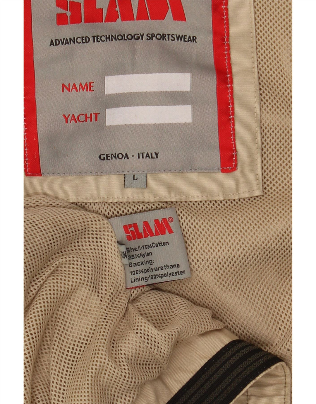 Slam Bomber Jacket pentru bărbați UK 40 Large Kaki Bumbac