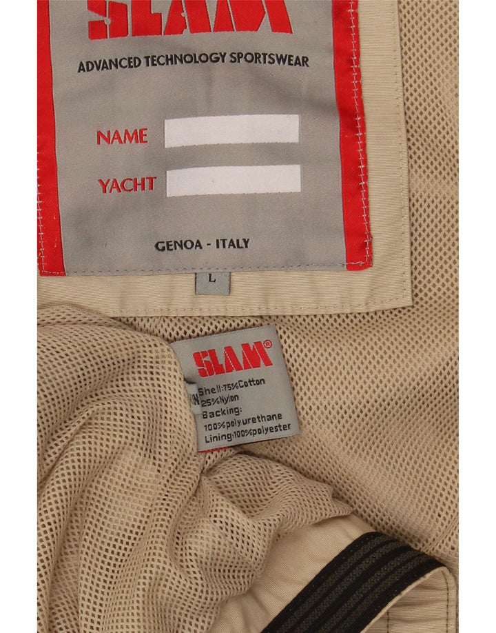 Slam Bomber Jacket pentru bărbați UK 40 Large Kaki Bumbac