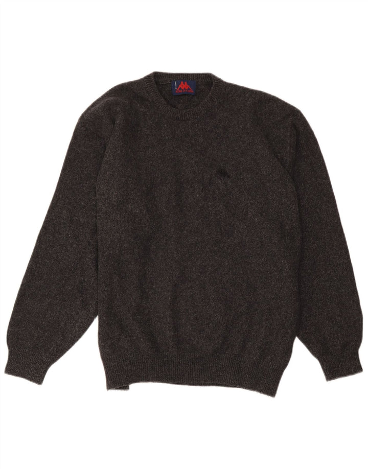 Pulover pentru bărbați Kappa cu decolteu triplu, XL, lână gri