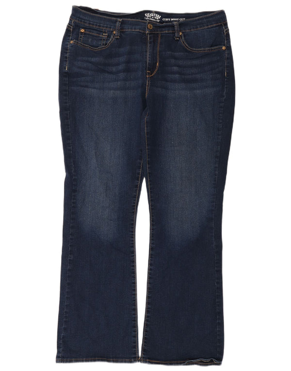 Blugi cu bootcut pentru femei Levi's US 18 2XL W34 L32 Bumbac bleumarin