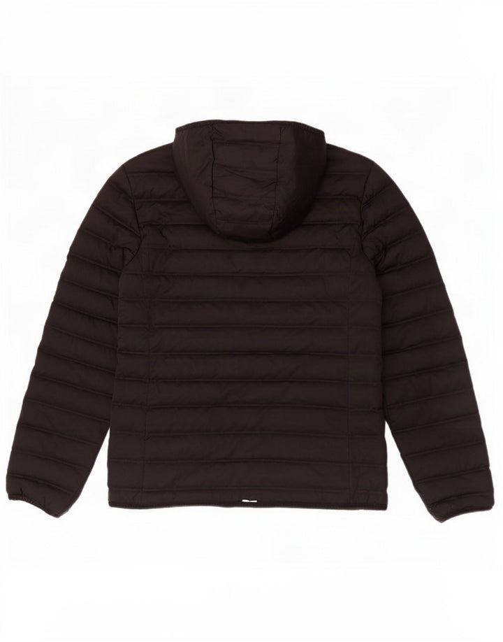 Jachetă căptușită cu glugă Superdry pentru femei UK 12 Poliester mediu negru