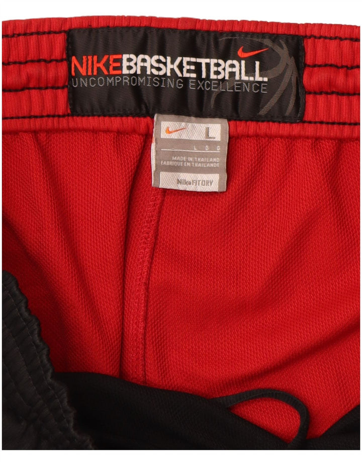 Pantaloni scurți sport grafic Nike pentru bărbați, mari, negru, din poliester