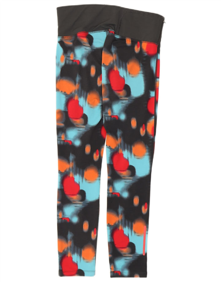 Leggings pentru femei Asics UK 8, poliester geometric multicolor mic