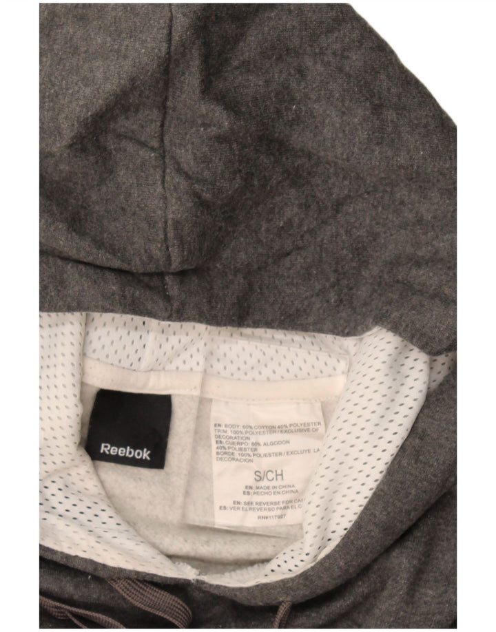 Jumper Reebok pentru bărbați, cu capota, gri mic, bumbac