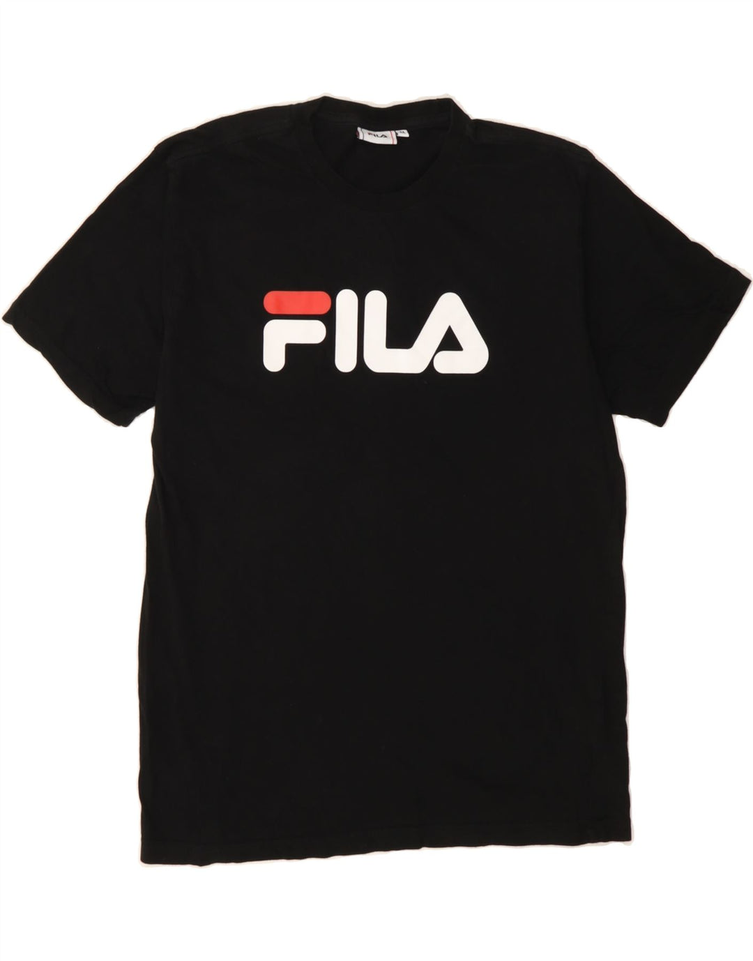FILA Mens Graphic T-Shirt Top Medium Black Cotton Vintage Fila and Second-Hand Fila from Messina Hembry 