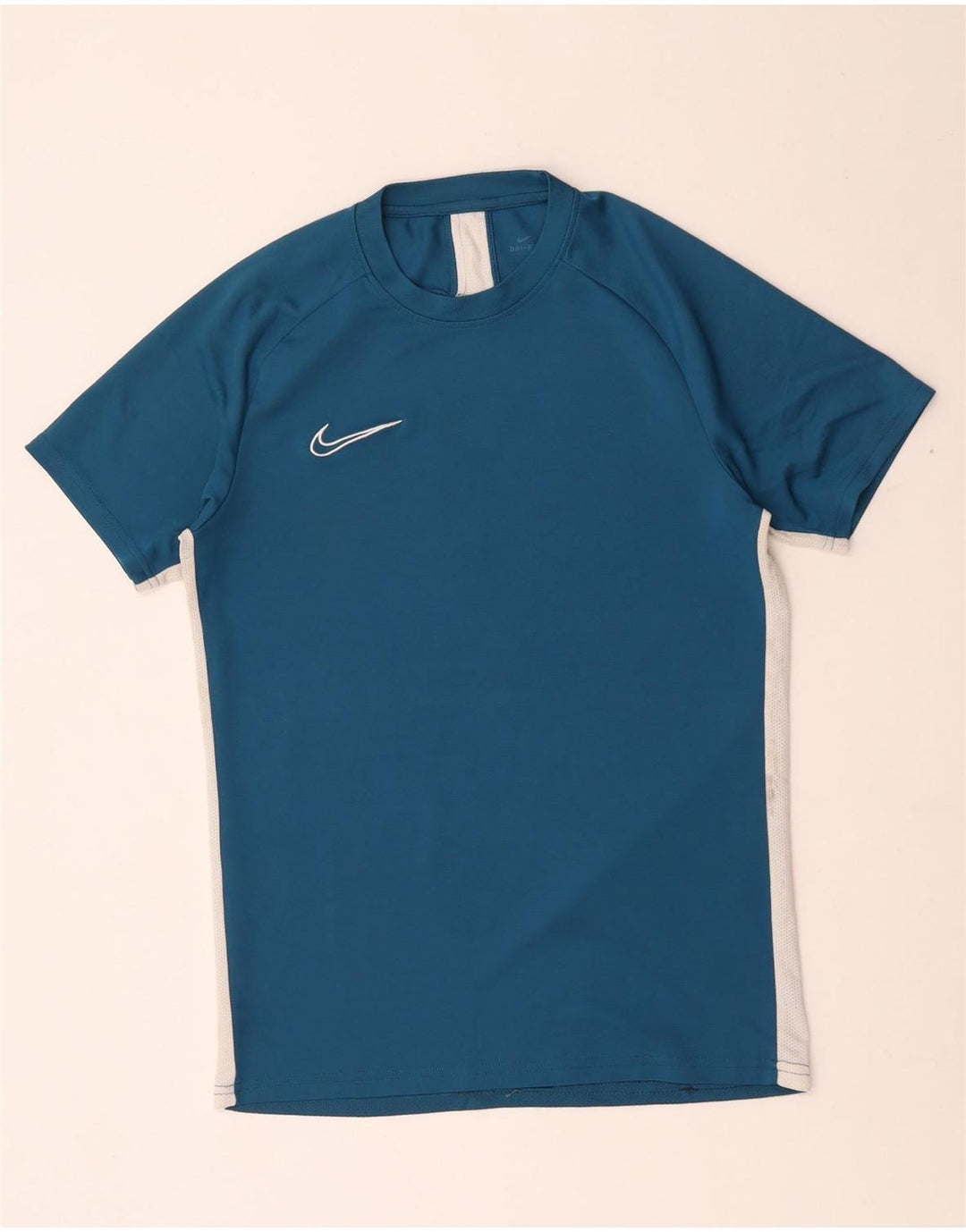 Tricou Nike Dri Fit pentru bărbați Top Mediu Albastru Poliester Colorblock