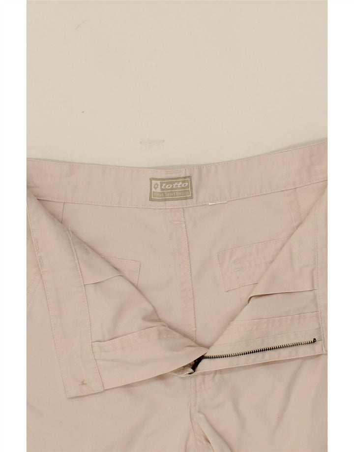 LOTTO Womens Cargo Shorts W34 Large White Cotton Vintage Lotto and Second-Hand Lotto from Messina Hembry 