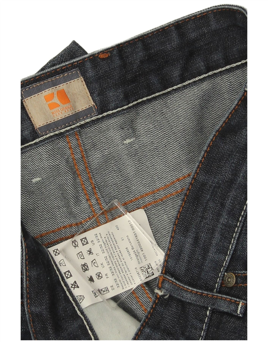 Blugi drepti pentru bărbați Hugo Boss W32 L29 Bumbac bleumarin