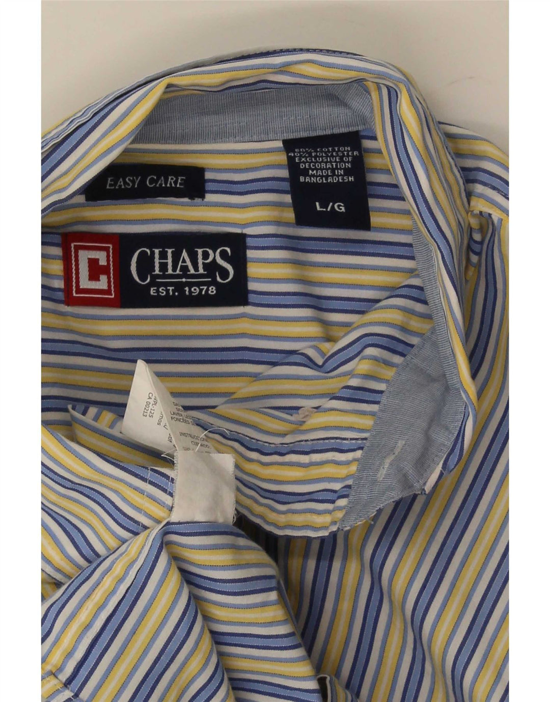 Cămașă pentru bărbați Chaps Regular Fit Bumbac cu dungi albastre mari