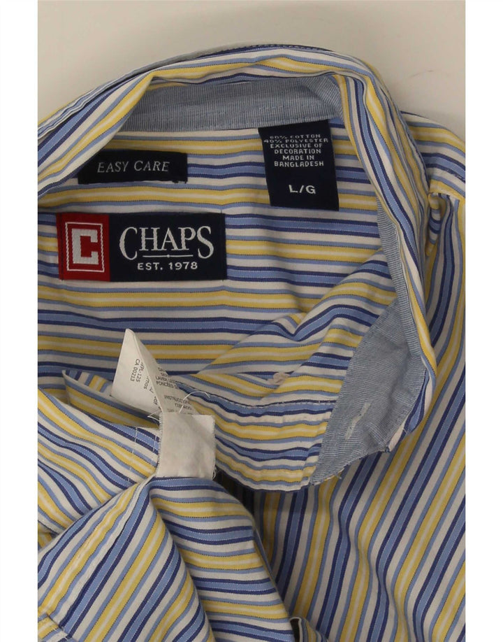 Cămașă pentru bărbați Chaps Regular Fit Bumbac cu dungi albastre mari