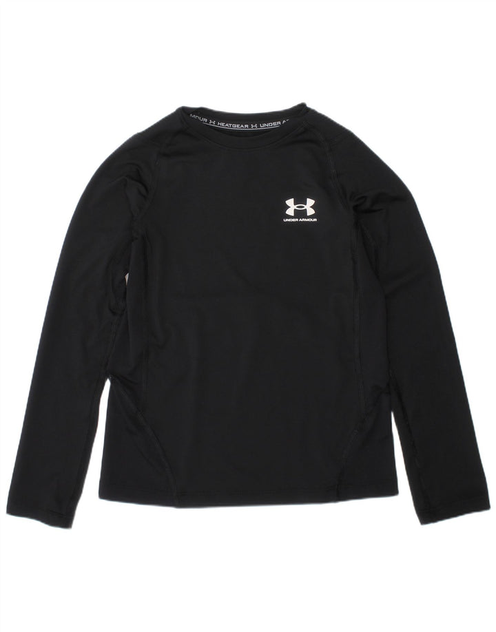 Under Armour Băieți Top Manecă Lungă 6-7 Ani Mic Negru