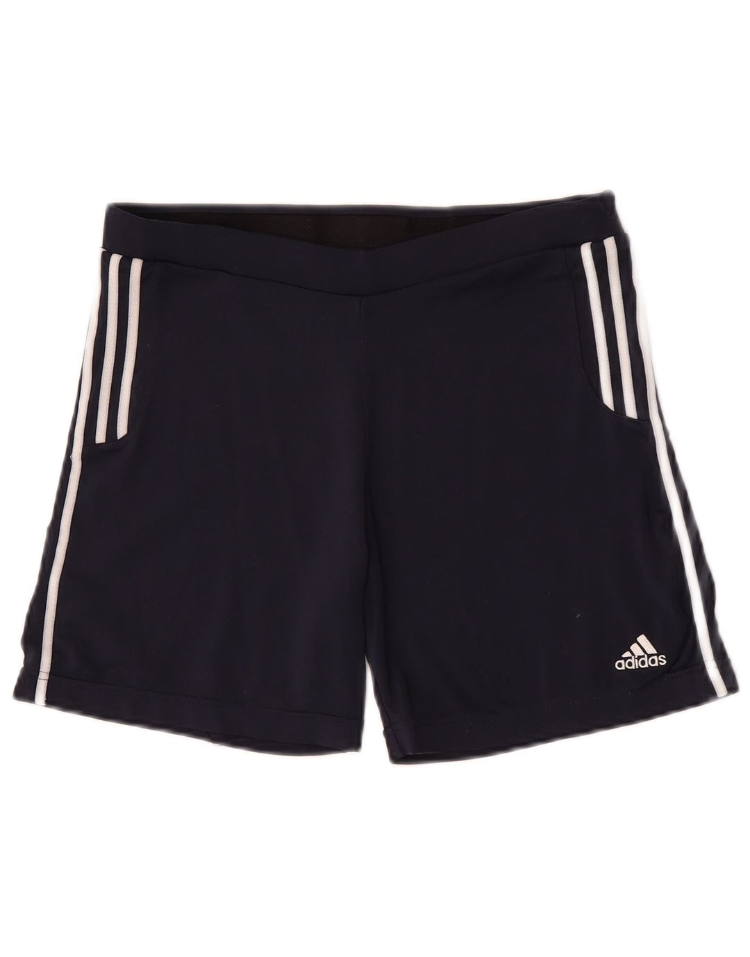 Pantaloni scurți sport Climalite Adidas pentru femei UK 12 Medium Bleumarin Poliester