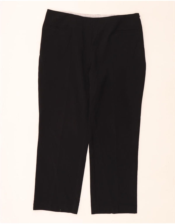 Pantaloni casual drepti pentru femei Marks & Spencer UK 16 Large W36 L28 Negru