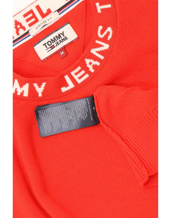 Pulover pentru bărbați Tommy Hilfiger, cu formă regulată, cu decolteu rotund, roșu mediu