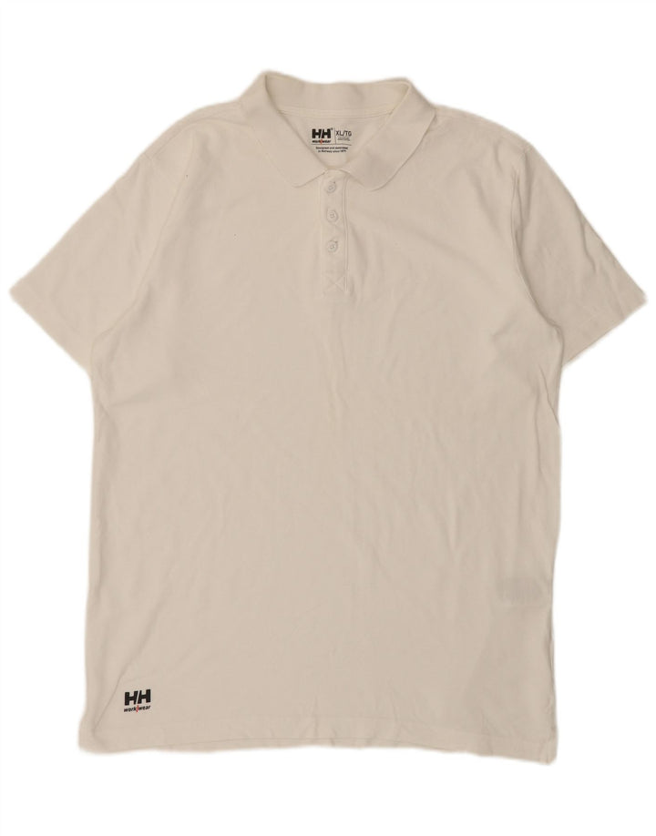 Helly Hansen tricou polo pentru bărbați XL, bumbac alb