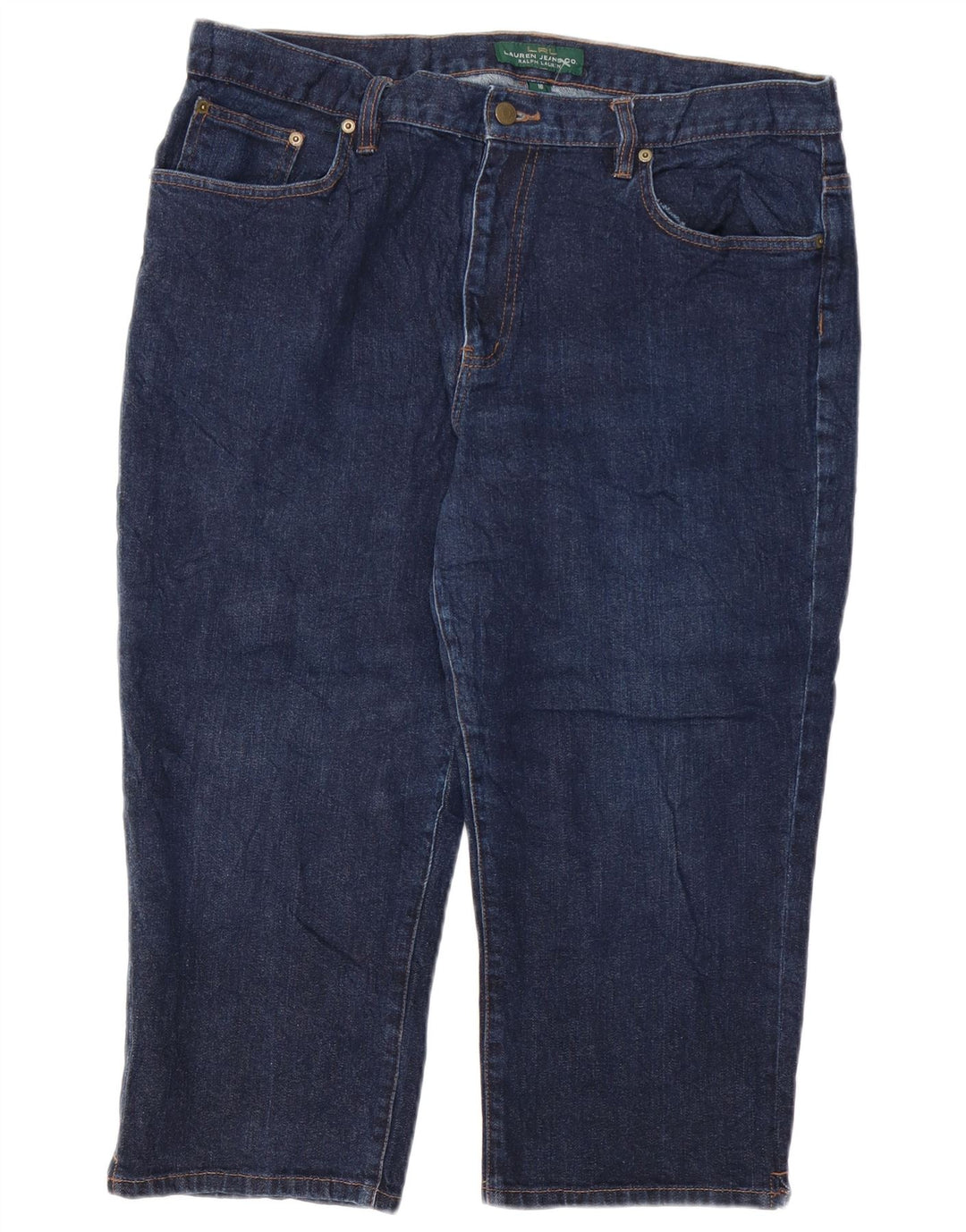 Jeans Capri RALPH LAUREN pentru femei US 16 2XL W38 L21 bleumarin bumbac