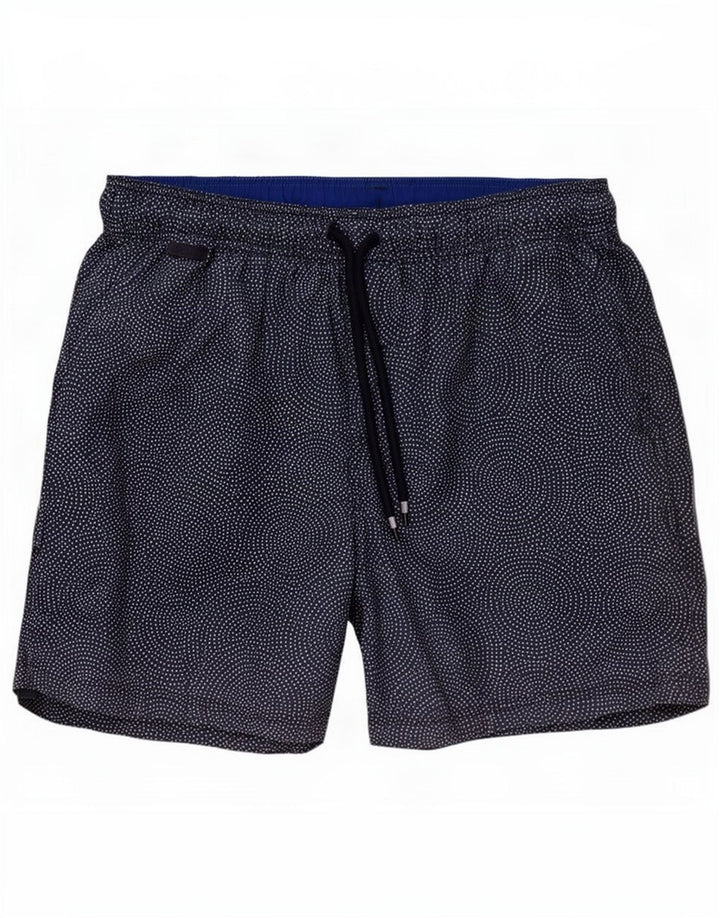 Pantaloni scurți de înot pentru bărbați Marks & Spencer, poliester geometric, albastru mic