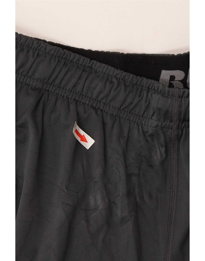 Pantaloni scurți sport Russell Athletic pentru bărbați, gri mediu, poliester color bloc