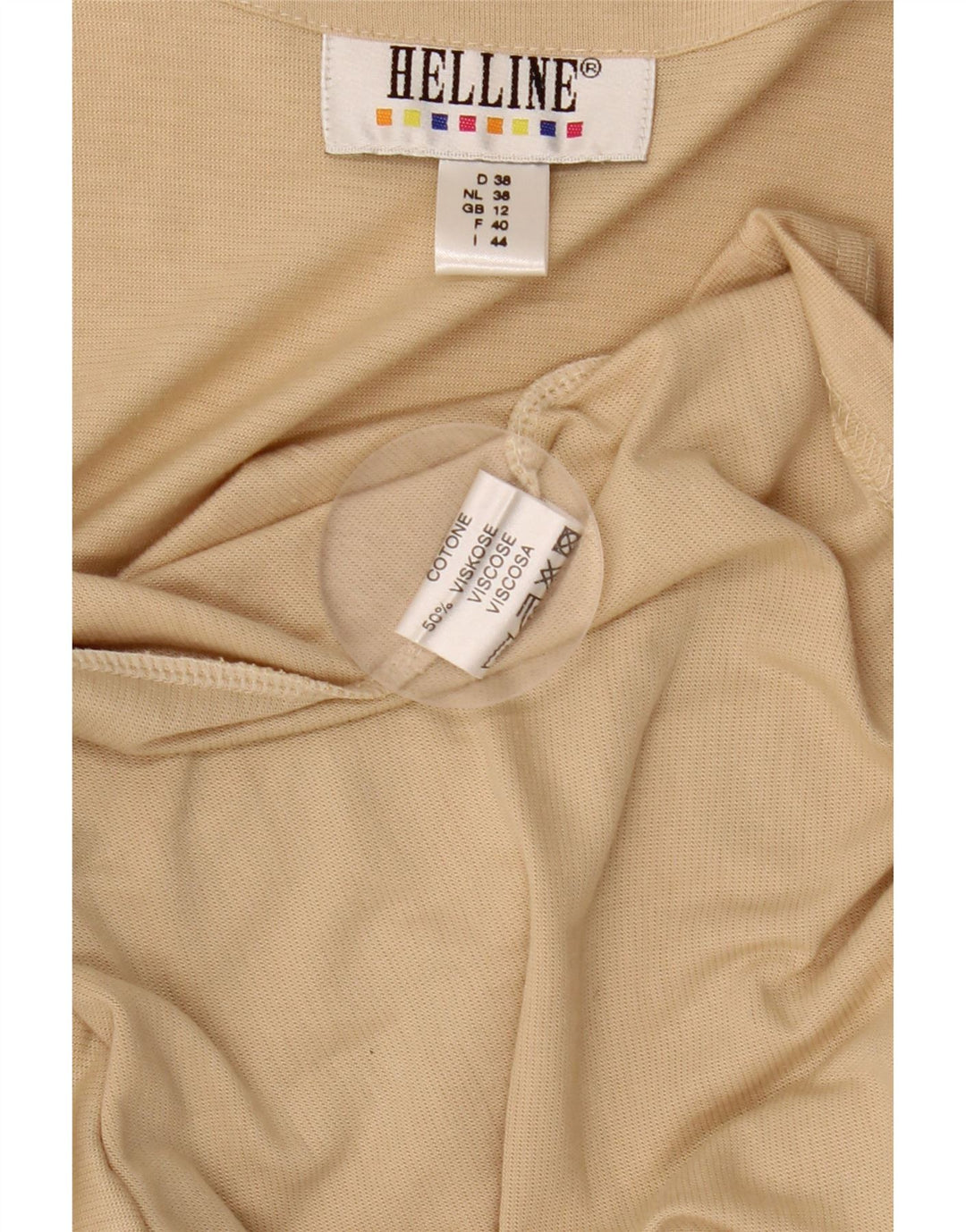 HELLINE Rochie Maxi pentru Femei UK 12 Medium Bej Bumbac