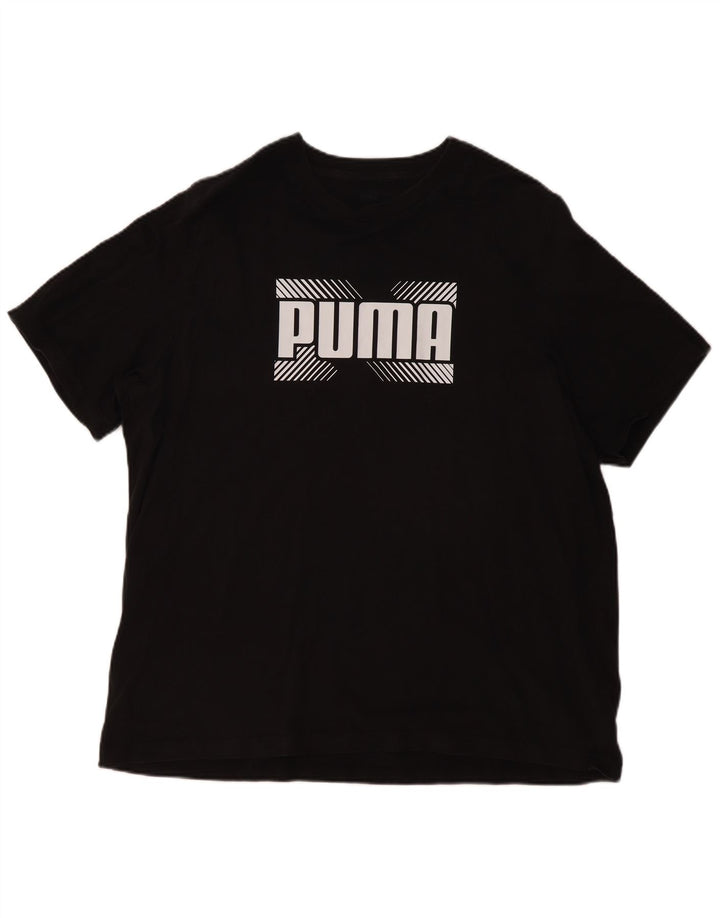 Tricou grafic PUMA pentru bărbați Top 2XL bumbac negru