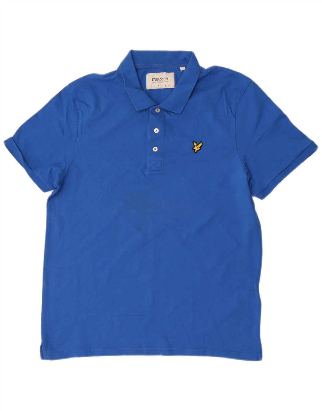 Tricou polo pentru bărbați Lyle & Scott, bumbac albastru XL