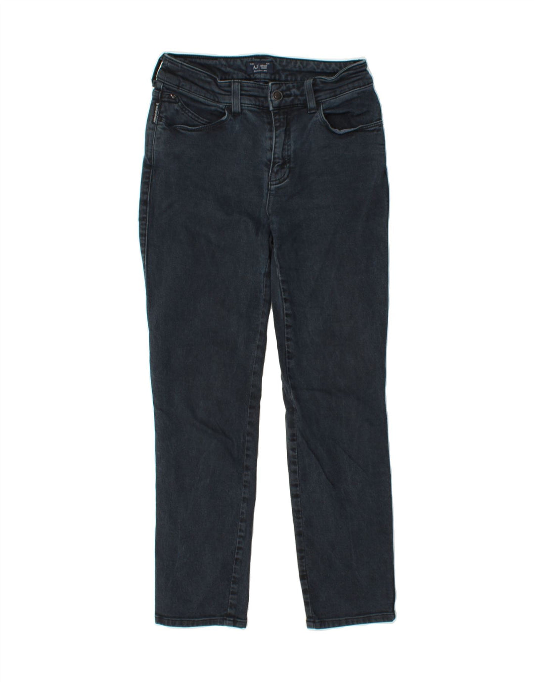 ARMANI Womens Slim Jeans W27 L27 Navy Blue Cotton Vintage Armani and Second-Hand Armani from Messina Hembry 