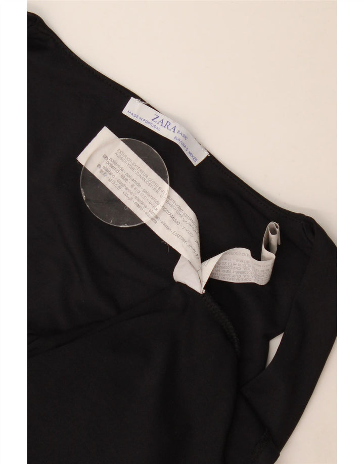 Vest Vest Top Femei Zara UK 8 Small Poliamidă Neagră