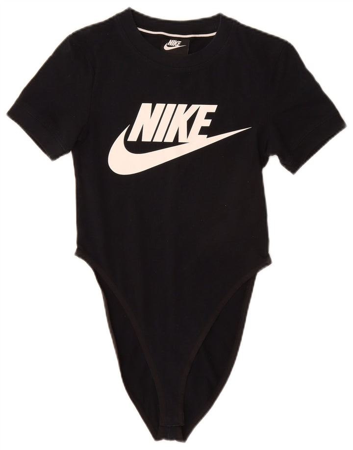 Body grafic Nike pentru femei UK 6 XS bumbac negru
