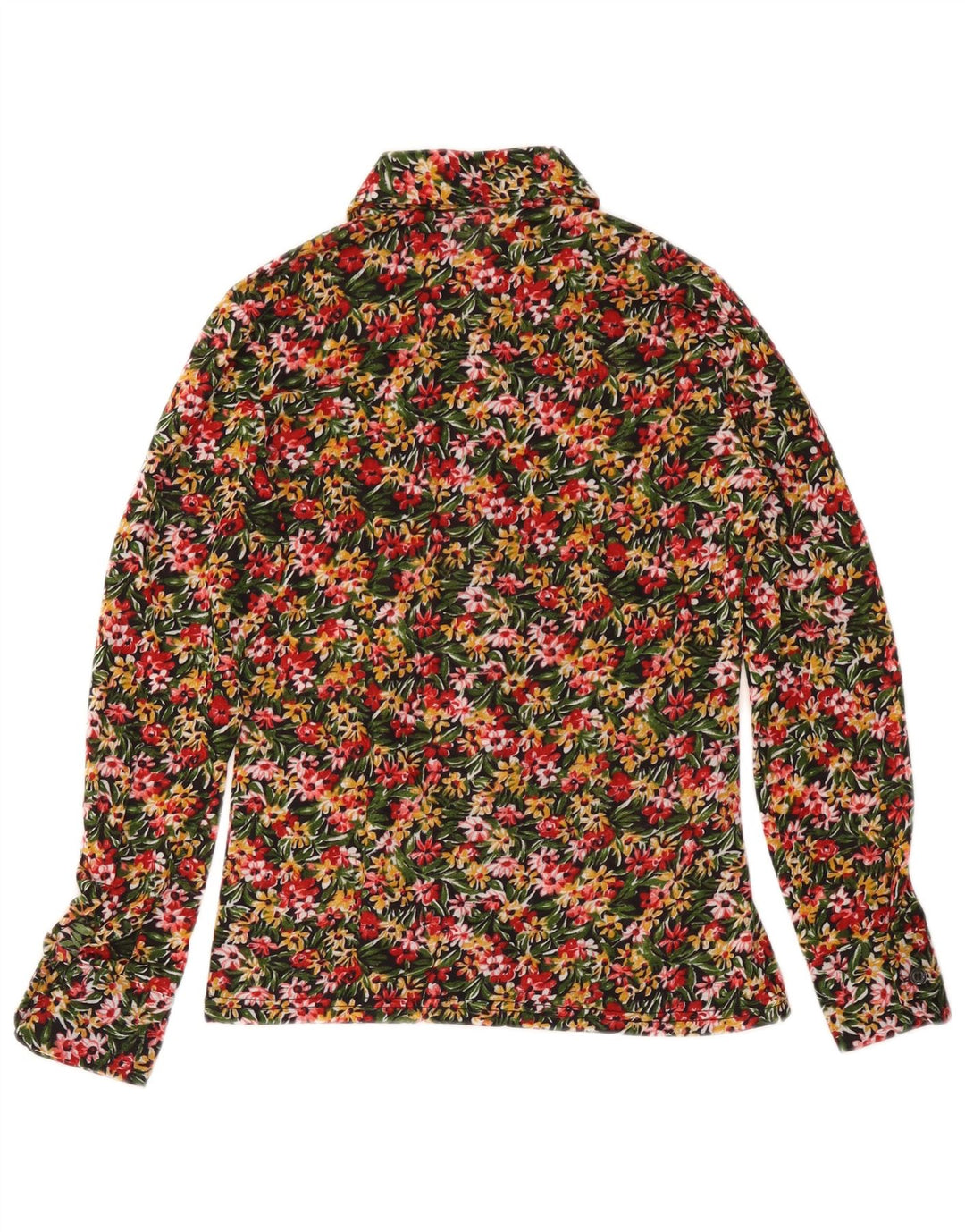 Bluză cămașă pentru femei VINTAGE UK 10 Mic Multicolor Floral