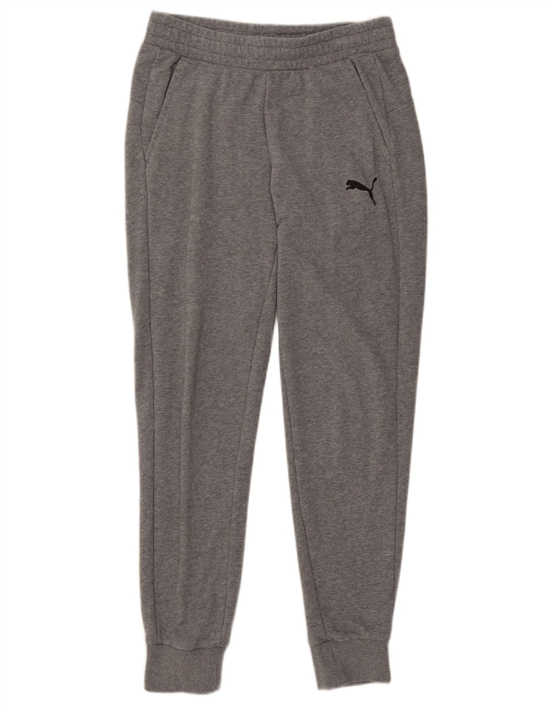 Pantaloni de trening Puma pentru bărbați Joggeri din bumbac cu pete gri medii