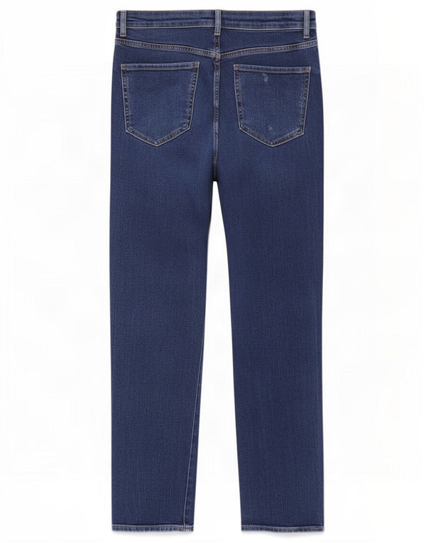 Marks & Spencer blugi subțiri drepte pentru femei UK 12 Medium W32 L29 Blue Bumbac