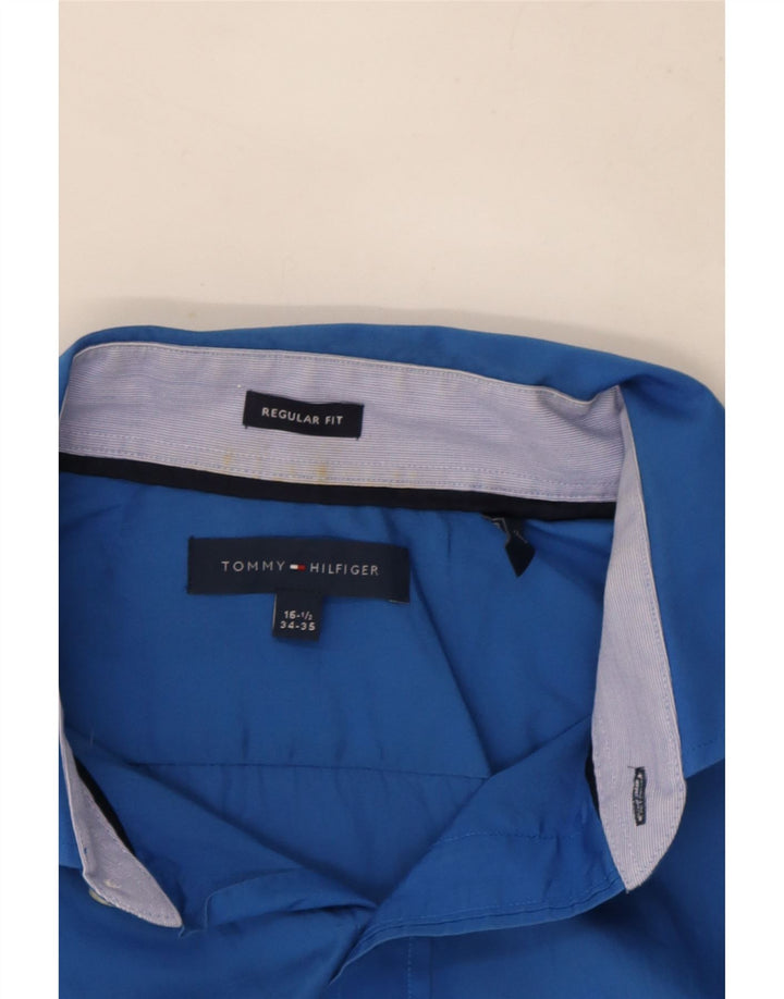 Cămașă pentru bărbați Tommy Hilfiger, cu ajustare normală, mărimea 16 1/2 mare, albastru
