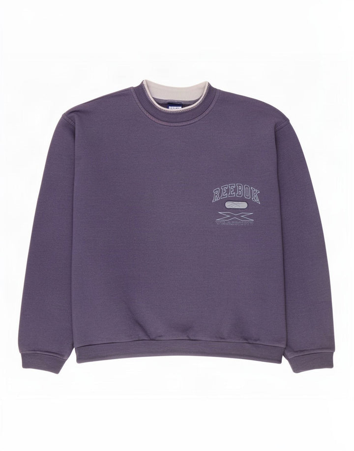 Pulover Reebok pentru bărbați, bumbac violet mediu