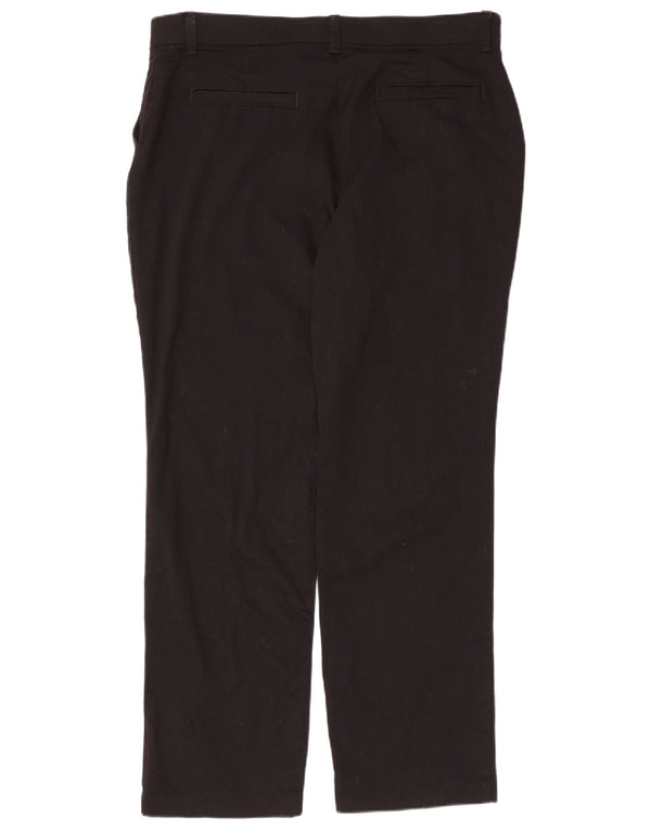 Pantaloni chino drepti pentru femei Lee US 16 2XL W38 L29 bumbac negru