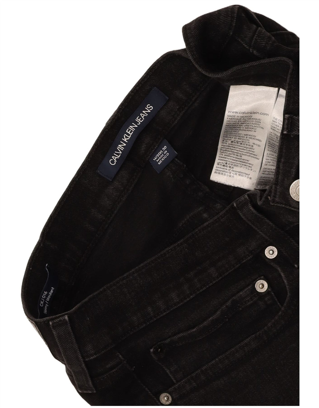 Blugi skinny pentru bărbați CALVIN KLEIN Moulante W31 L30 bumbac gri