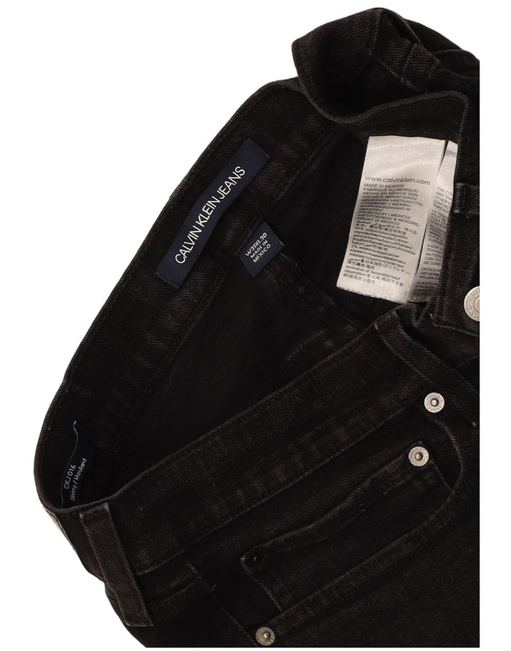 Blugi skinny pentru bărbați CALVIN KLEIN Moulante W31 L30 bumbac gri