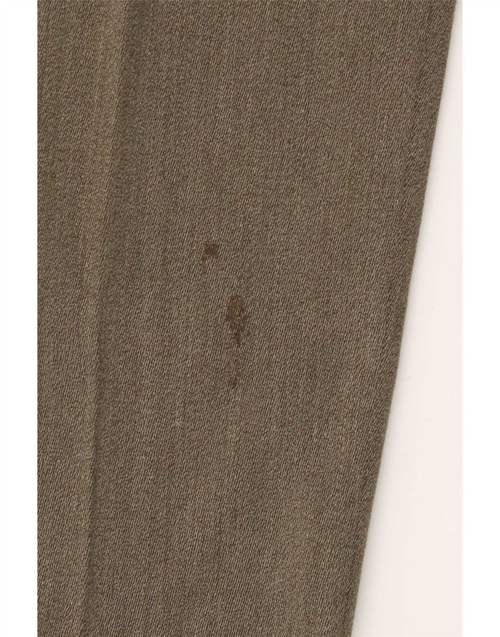 Pantaloni de costum pentru bărbați Marks & Spencer L32 L33 Kaki Lână nouă