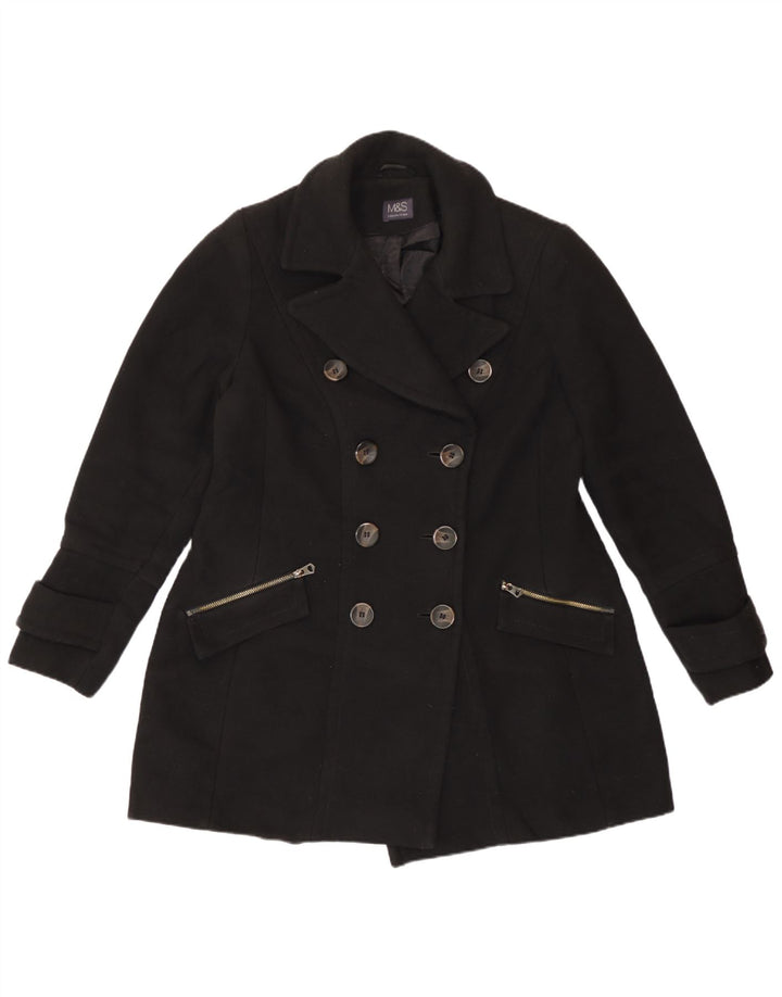 Palton pentru femei Marks & Spencer UK 14, mare, negru, poliester