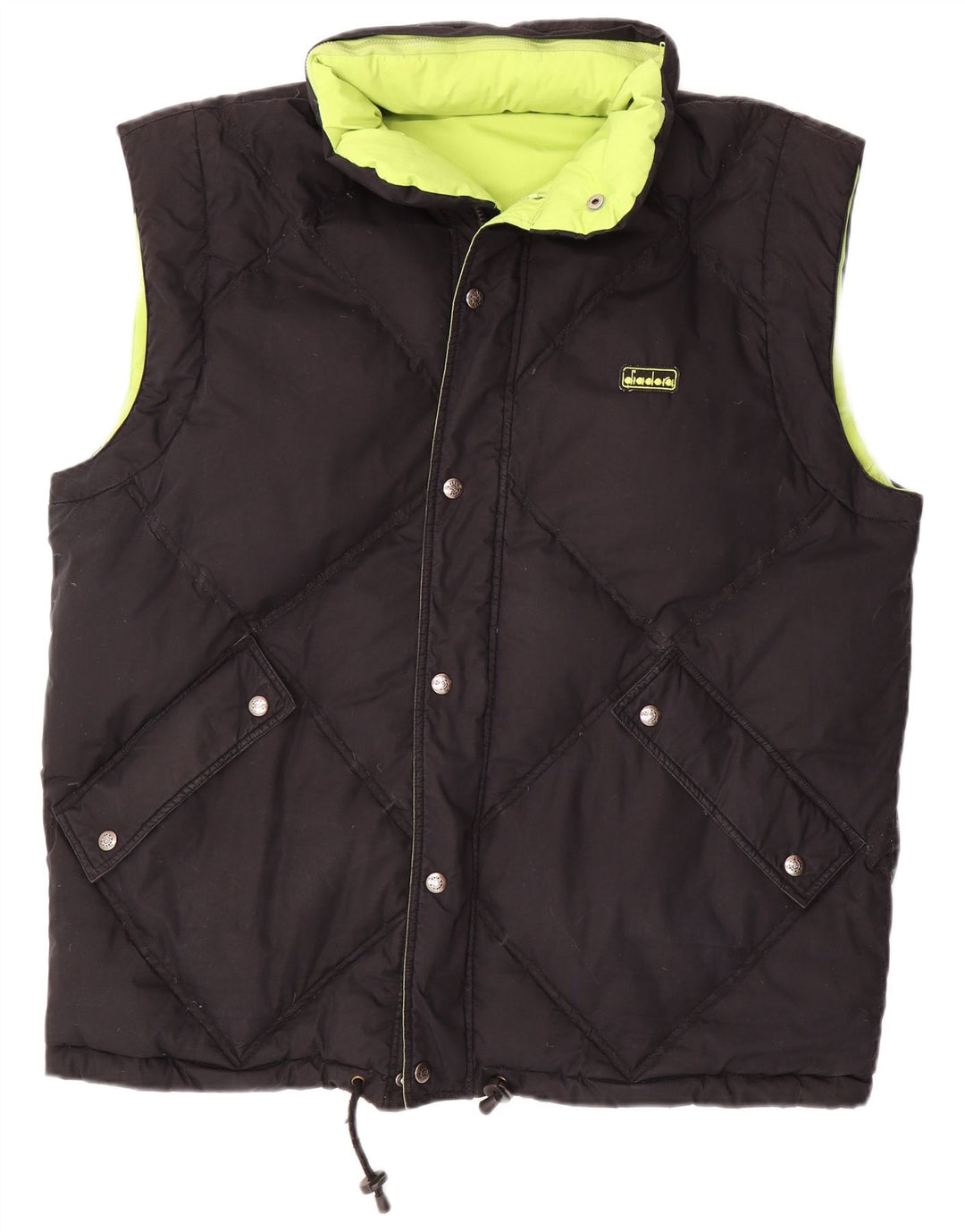 DIADORA Gilet Captusit Reversibil Loose Fit pentru Barbati UK 38 Medium Green