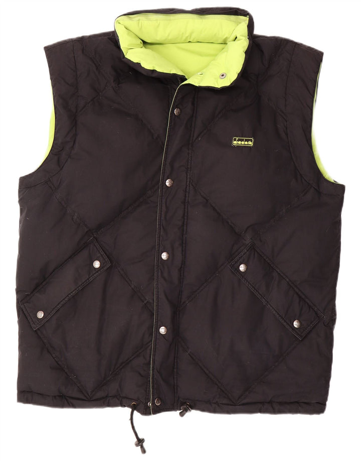 DIADORA Gilet Captusit Reversibil Loose Fit pentru Barbati UK 38 Medium Green
