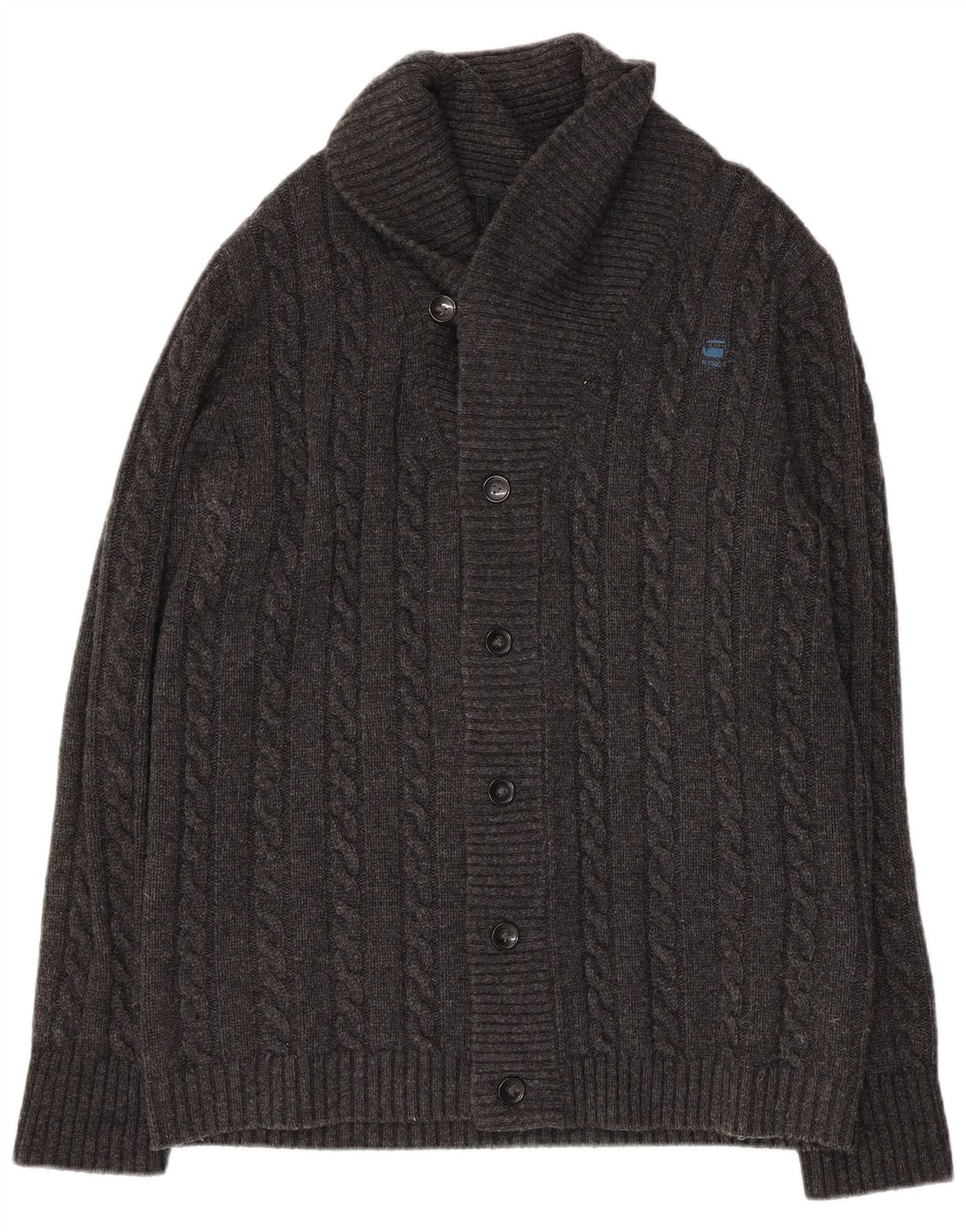 Pulover cardigan pentru bărbați G-Star XL Lână de miel gri