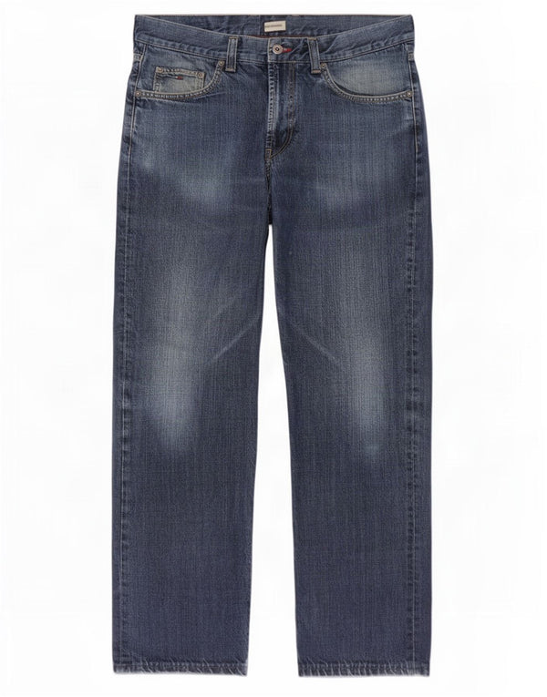 Blugi drepți pentru bărbați Tommy Hilfiger L34 L34 Bumbac bleumarin