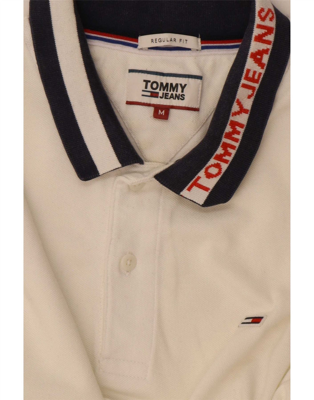 Tricou polo de rugby Tommy Hilfiger pentru bărbați, cu formă regulată, alb mediu