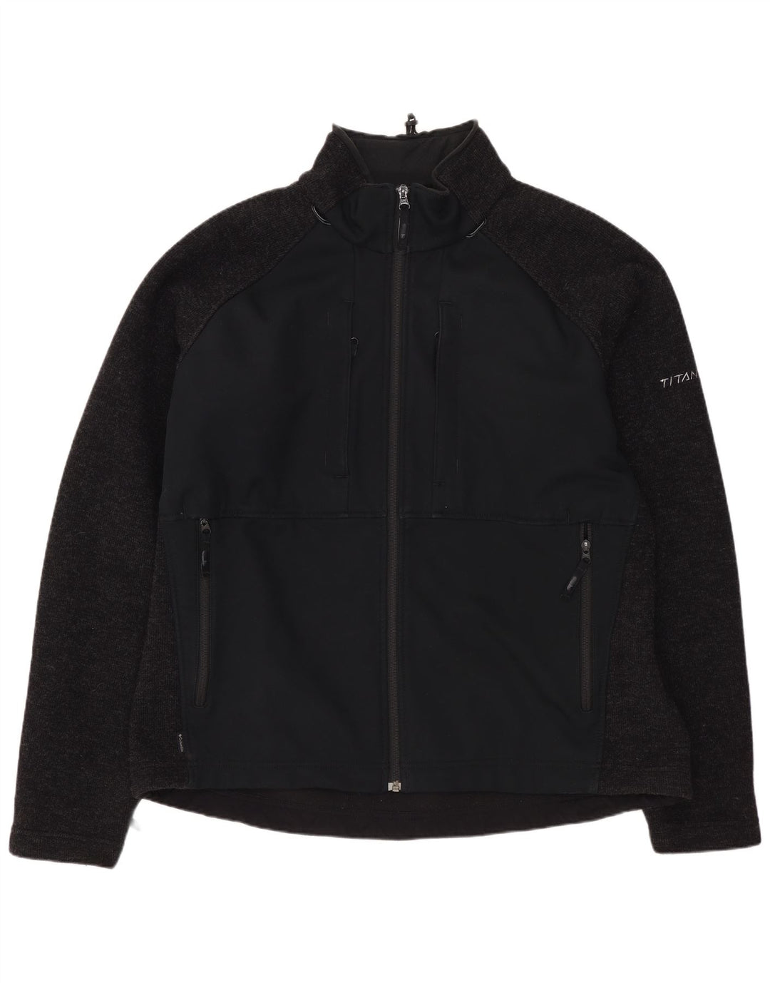 Jachetă de trening din titan COLUMBIA pentru bărbați, XL, lână colorblock, albastru