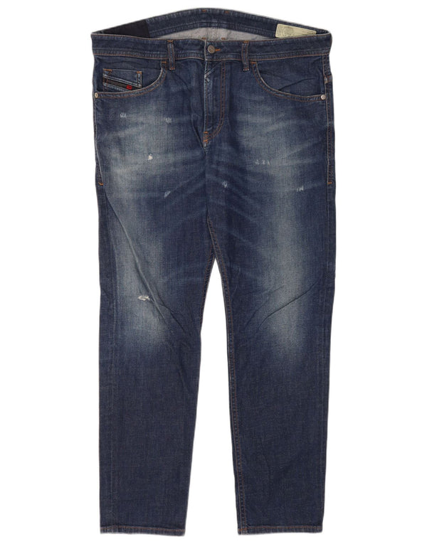 Jeans slim skinny Thommer Distressed pentru bărbați Diesel L36 L32 Bumbac albastru