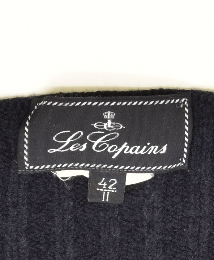 LES COPAINS Pulover pentru femei cu decolteu rotund IT 42 Medium Bleumarin Vintage